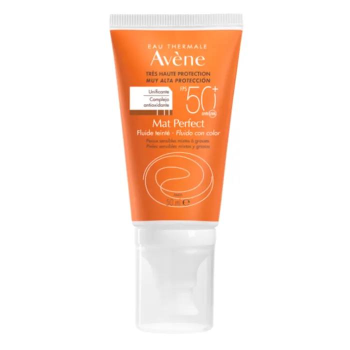 Avène Mat Perfect, Fluido con Color, Protector Solar FPS 50+